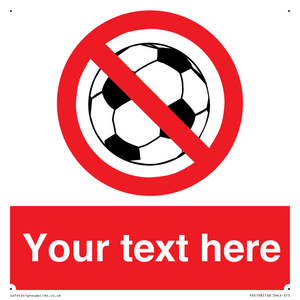 Custom No Ball Games Sign